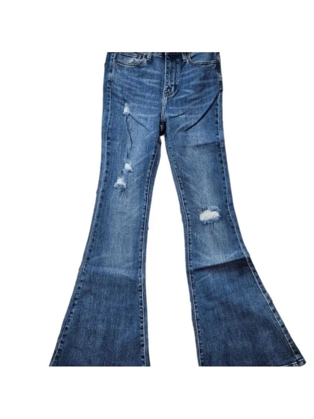 Free People Sandrine Rose Indigo Flare Jeans Size 26